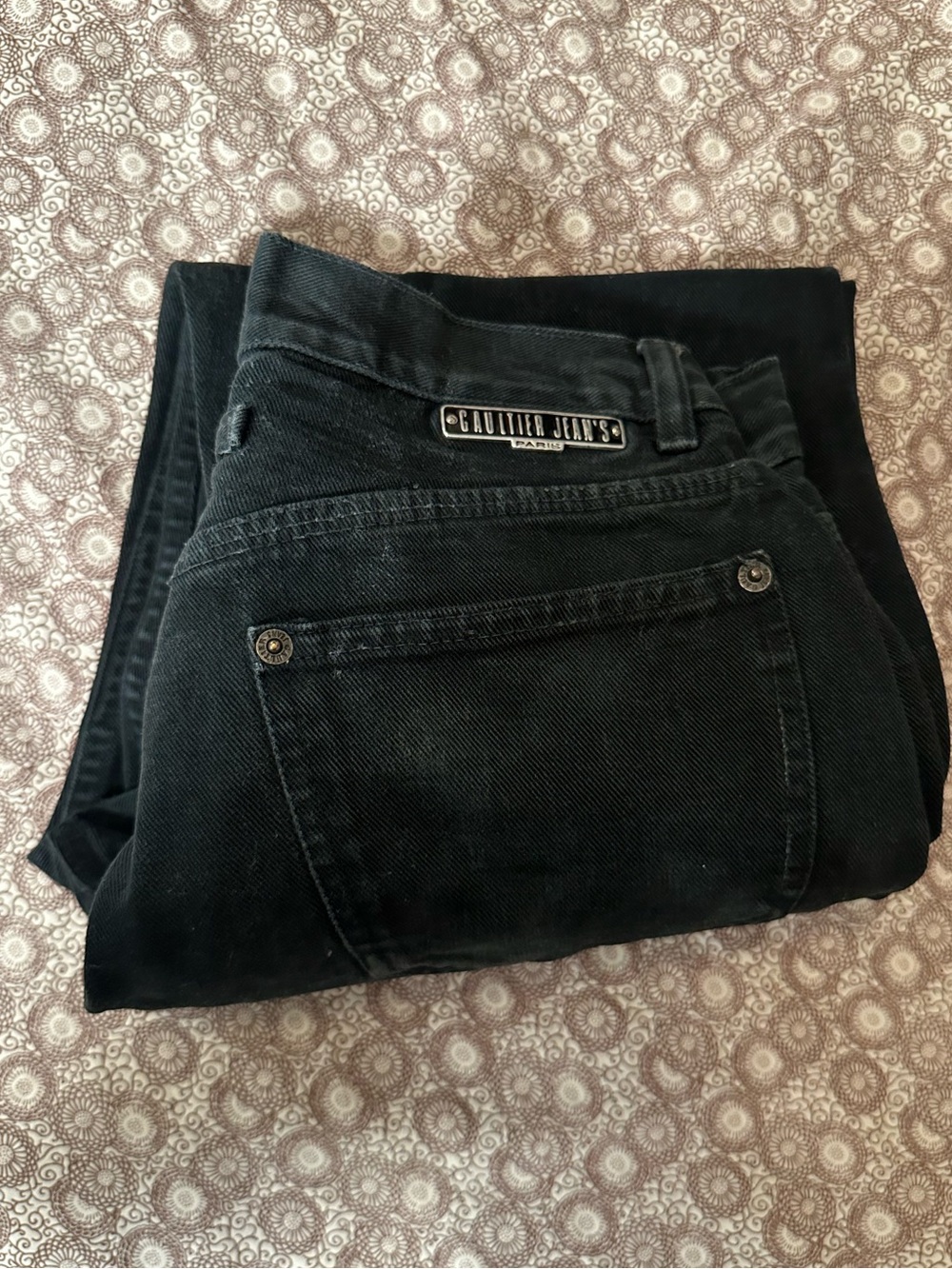 Jean Paul Gaultier Black Straight Leg Men's Jeans - Picture 7 of 16